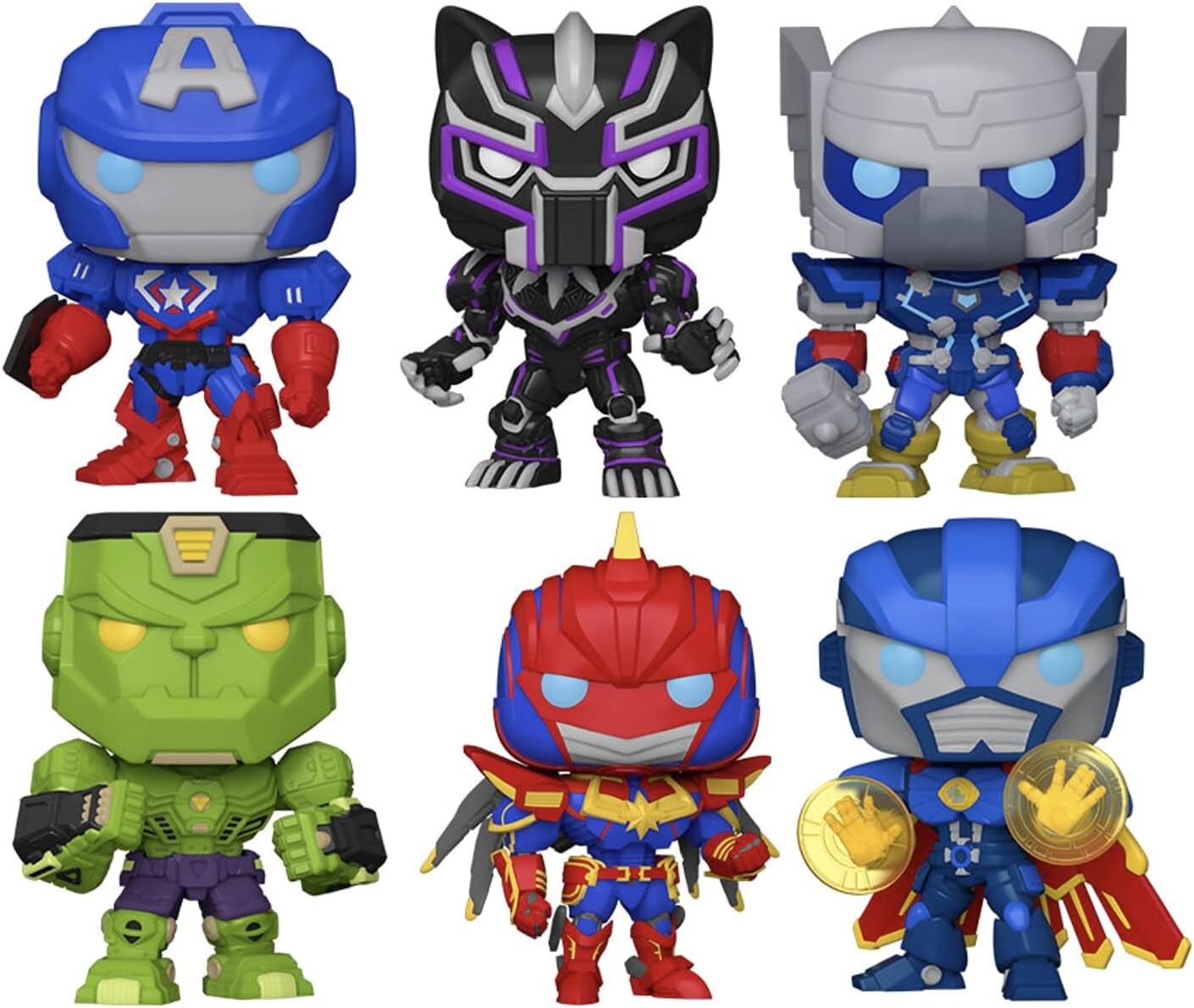 Фигурка Funko Pop! Marvel: Avengers Mech Strike Collectible Vinyl Figures, 3.75" (Set of 6)
Фигурка Funko Pop! Marvel: Avengers Mech Strike Collectible Vinyl Figures, 3.75" (Set of 6)