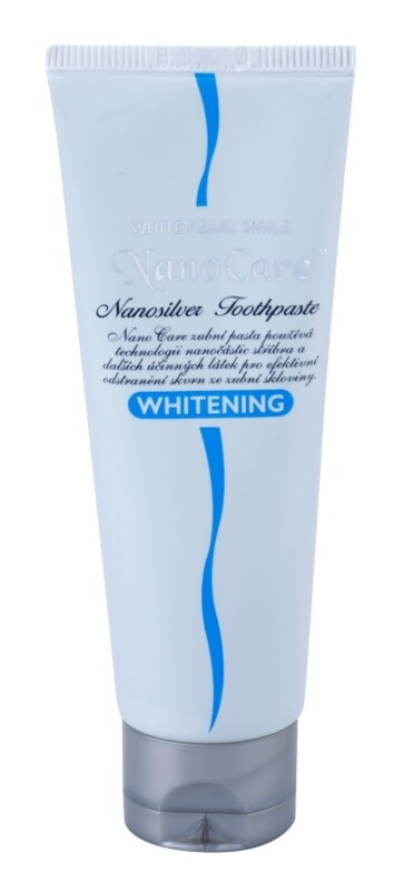 Зубная паста с наночастицами серебра против пятен на эмали White Pearl NanoCare Whitening
Зубная паста с наночастицами серебра против пятен на эмали White Pearl NanoCare Whitening