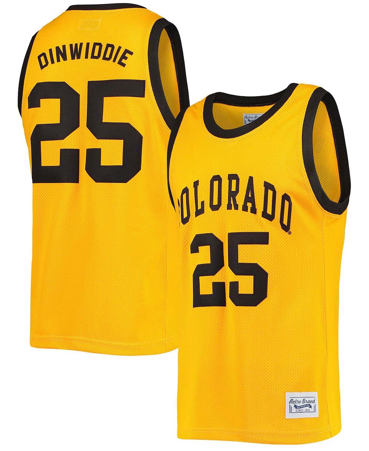 Мужская памятная классическая баскетбольная майка spencer dinwiddie gold colorado buffaloes Original Retro Brand
Мужская памятная классическая баскетбольная майка spencer dinwiddie gold colorado buffaloes Original Retro Brand