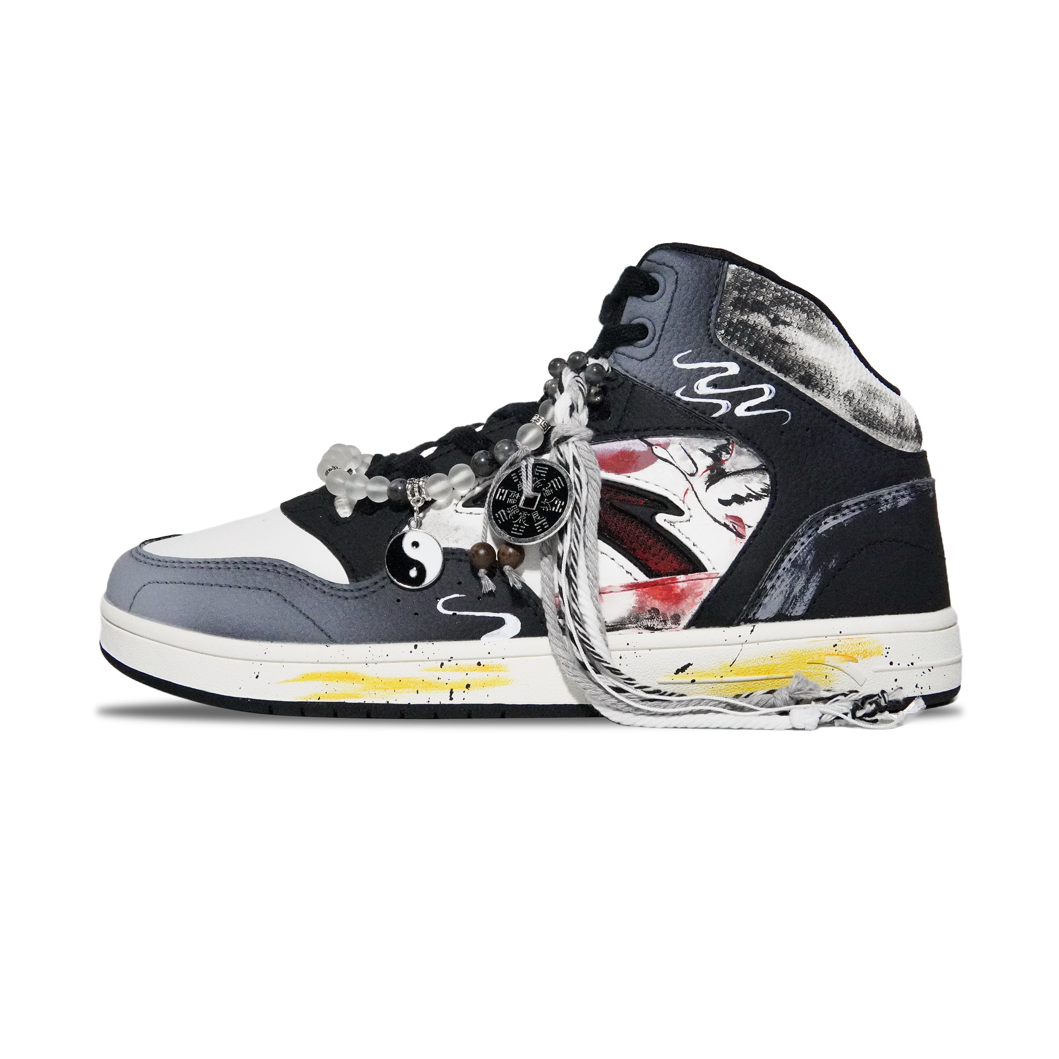 ANTA Нескользящие износостойкие высокие кроссовки для скейтбординга, мужские, черные
ANTA Нескользящие износостойкие высокие кроссовки для скейтбординга, мужские, черные