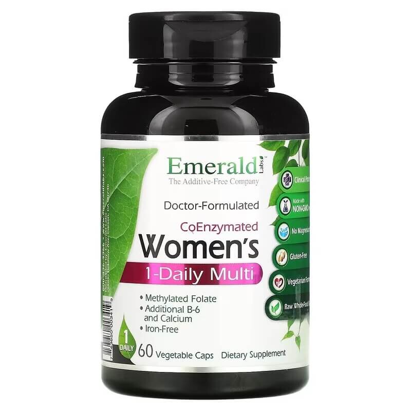 Коэнзимированные мультивитамины для женщин Emerald Laboratories, 60 растительных капсул
Коэнзимированные мультивитамины для женщин Emerald Laboratories, 60 растительных капсул