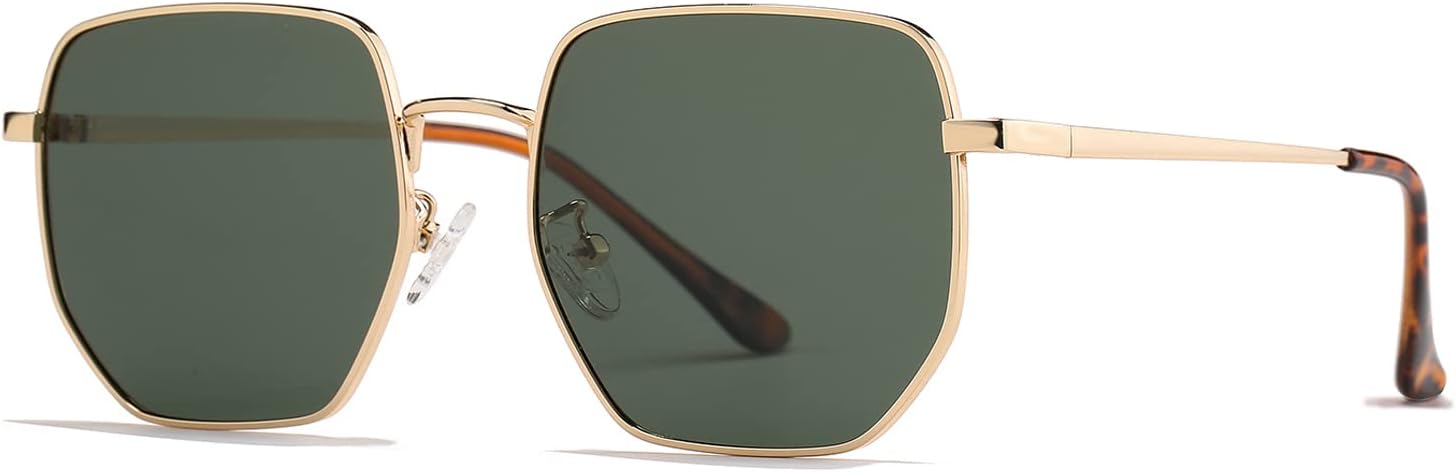 Солнцезащитные очки HJSTES с большими шестиугольными поляризованными линзами для женщин и мужчин, модные квадратные, с зеркальными линзами и защитой от УФ-излучения, A05 Gold Frame/G15 Lens
Солнцезащитные очки HJSTES с большими шестиугольными поляризованными линзами для женщин и мужчин, модные квадратные, с зеркальными линзами и защитой от УФ-излучения, A05 Gold Frame/G15 Lens