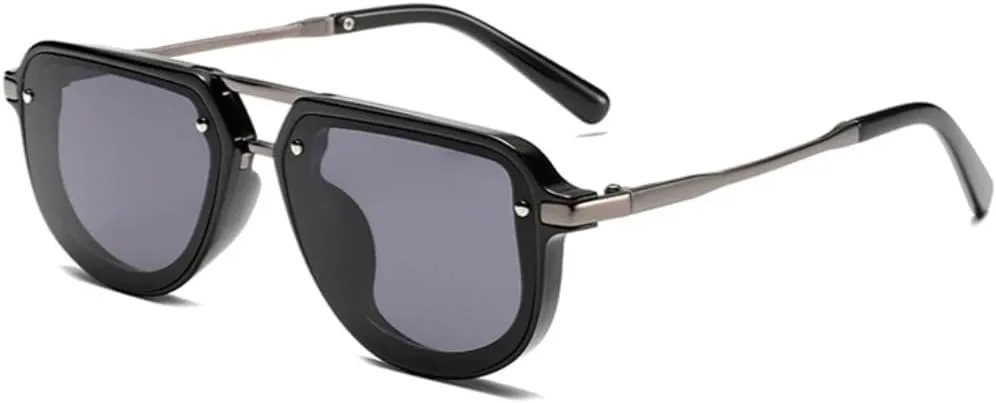 Ретро женские роскошные солнцезащитные очки с заклепками, сине-зеленые, с защитой от УФ-излучения UV400; мужские модные панк-солнцезащитные очки SZVVBKK, Black Grey
Ретро женские роскошные солнцезащитные очки с заклепками, сине-зеленые, с защитой от УФ-излучения UV400; мужские модные панк-солнцезащитные очки SZVVBKK, Black Grey