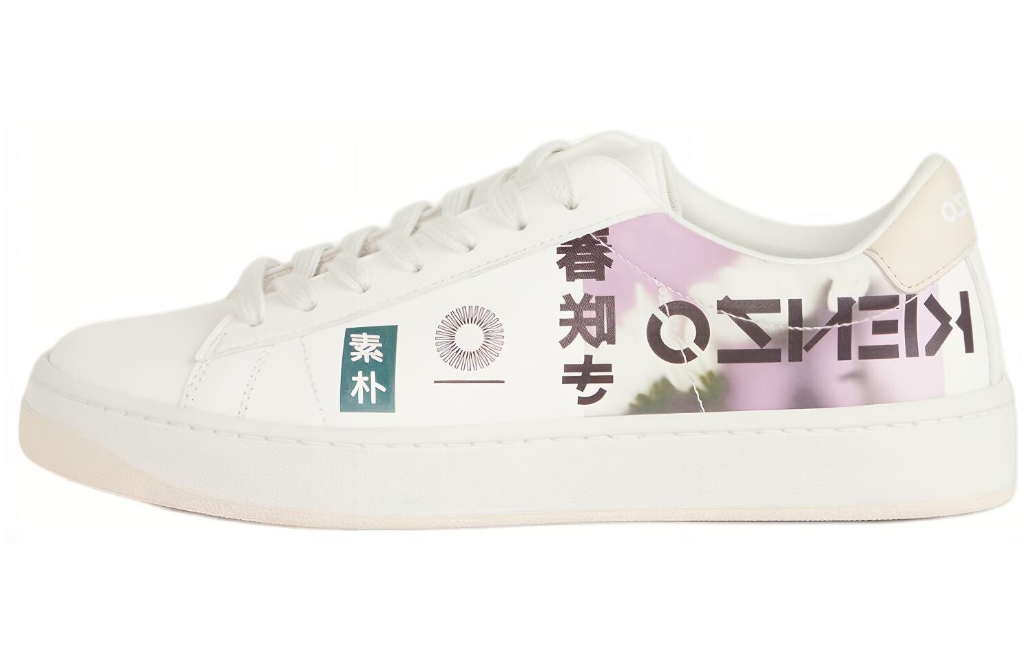 Кеды, скейтборд обувь женская низкая белый/фиолетовый Kenzo 
Кеды, скейтборд обувь женская низкая белый/фиолетовый Kenzo