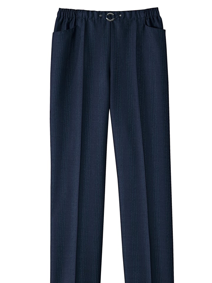 Брюки-карго темно-синего цвета с темно-синими полосками WITT WEIDEN
Брюки-карго темно-синего цвета с темно-синими полосками WITT WEIDEN