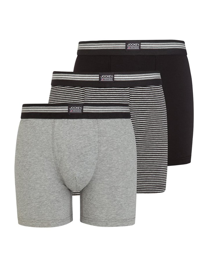 Трусы боксеры Jockey Boxershorts Cotton Stretch 3 Stück, цвет Grau/Schwarz
Трусы боксеры Jockey Boxershorts Cotton Stretch 3 Stück, цвет Grau/Schwarz