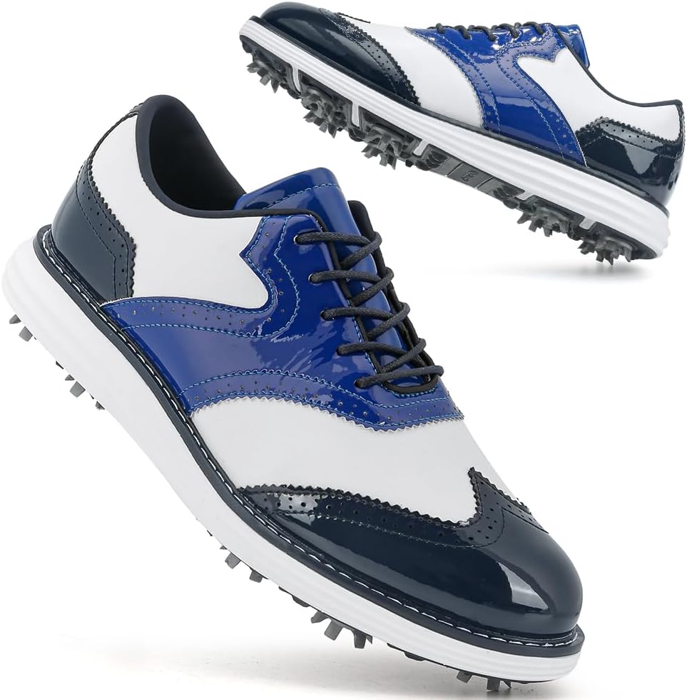 Мужские гольф обувь с 9 шипами, удобные кроссовки для занятий гольфом на открытом воздухе Ifrich, белый/синий
Мужские гольф обувь с 9 шипами, удобные кроссовки для занятий гольфом на открытом воздухе Ifrich, белый/синий