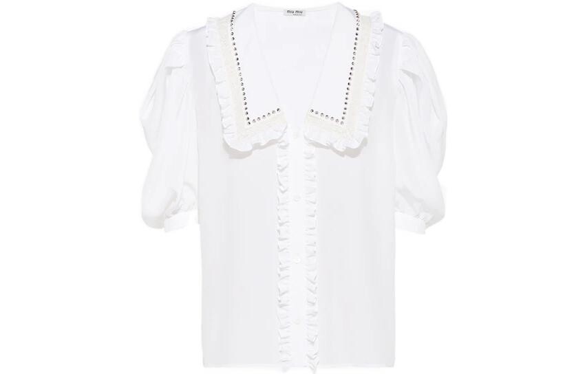 Рубашка женская белая Miu Miu 
Рубашка женская белая Miu Miu