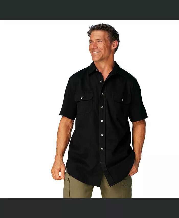 Big & Tall by KingРубашка из джинсовой и твиловой ткани с короткими рукавами Boulder Creek, черный
Big & Tall by KingРубашка из джинсовой и твиловой ткани с короткими рукавами Boulder Creek, черный