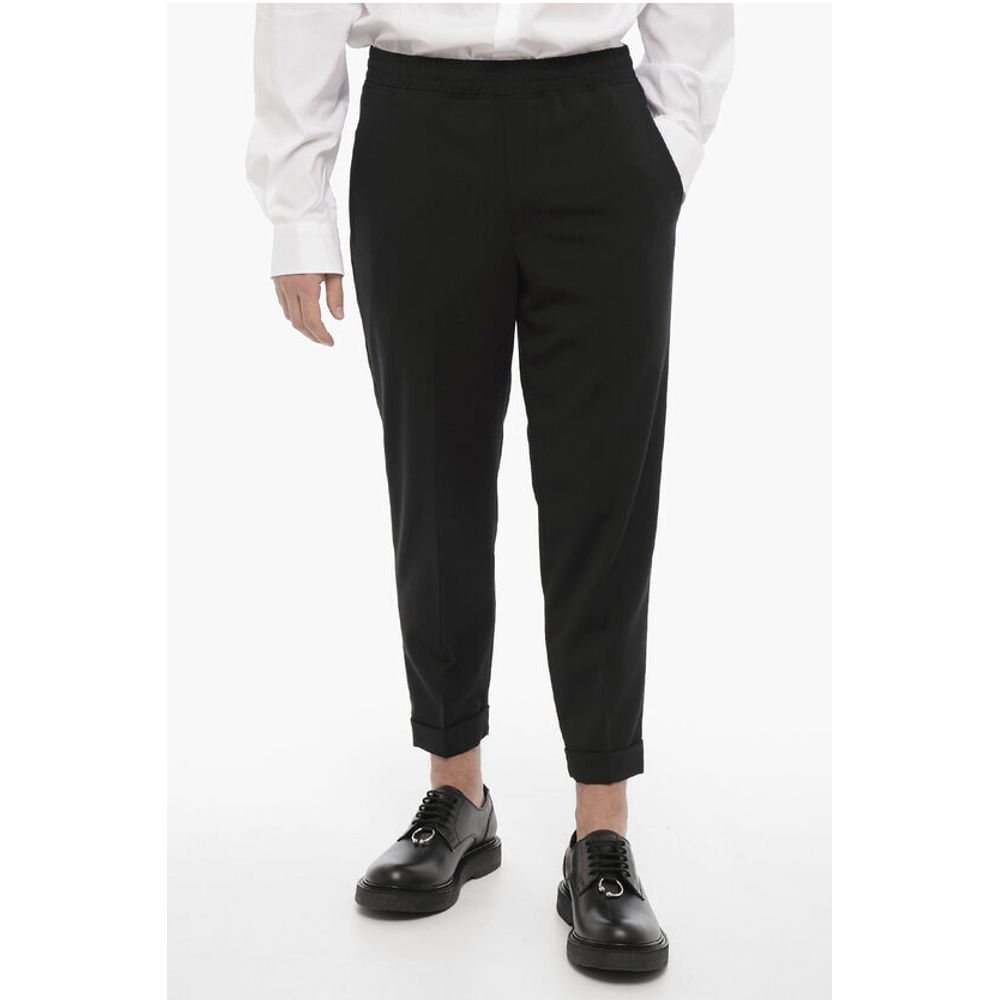 Узкие повседневные брюки с манжетами Neil Barrett, Black
Узкие повседневные брюки с манжетами Neil Barrett, Black