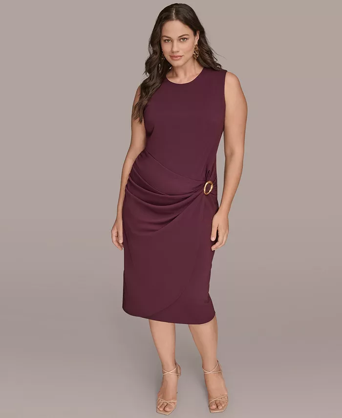 Платье-саронг без рукавов большого размера с юбкой-миди Donna Karan New York
Платье-саронг без рукавов большого размера с юбкой-миди Donna Karan New York