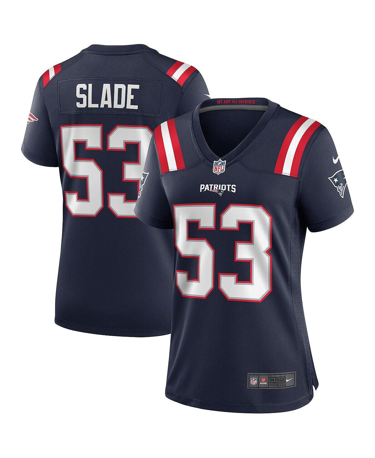 Женская футболка chris slade navy new england patriots game для пенсионеров Nike, синий
Женская футболка chris slade navy new england patriots game для пенсионеров Nike, синий