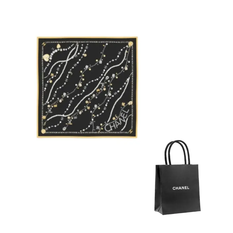 CHANEL Шелковый шарф Unisex Black
CHANEL Шелковый шарф Unisex Black