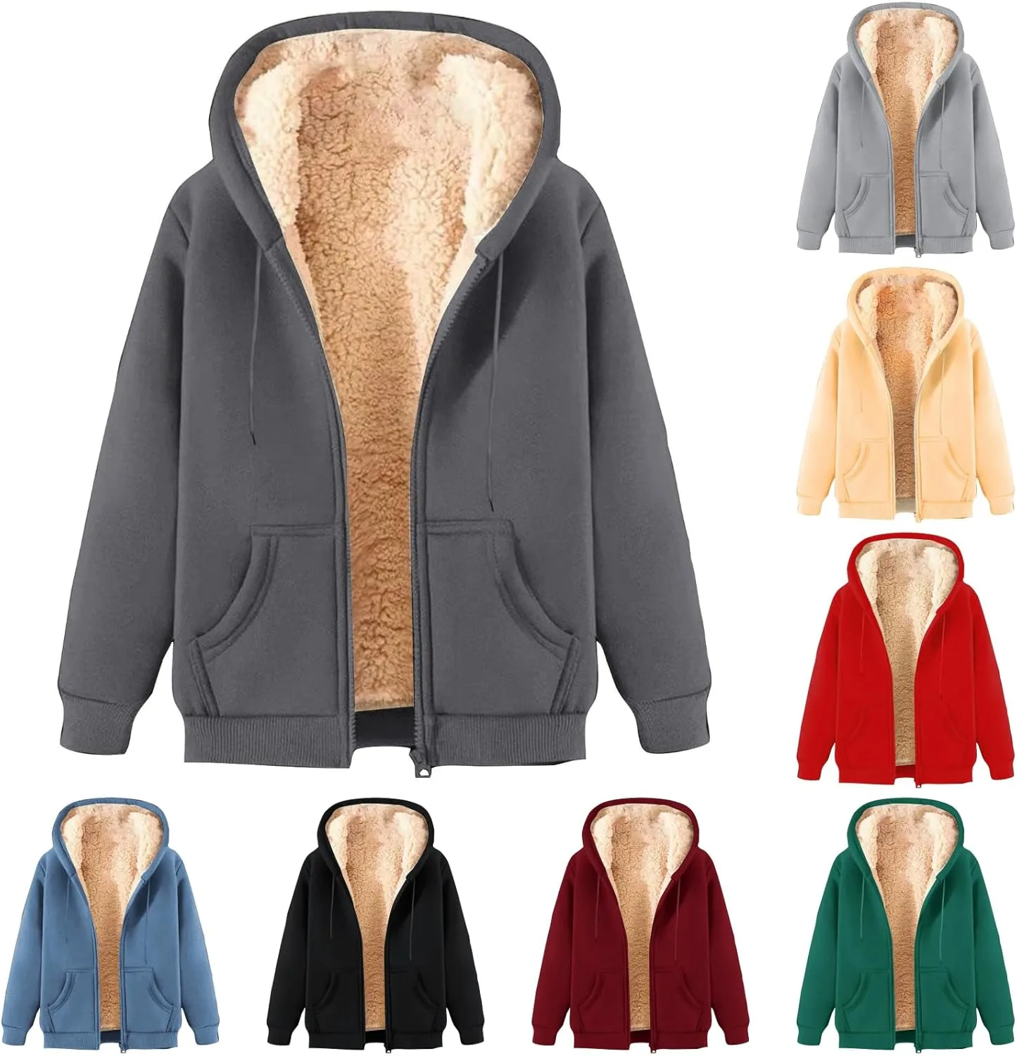 Зимняя куртка для мужчин Sherpa Lined с капюшоном
Зимняя куртка для мужчин Sherpa Lined с капюшоном