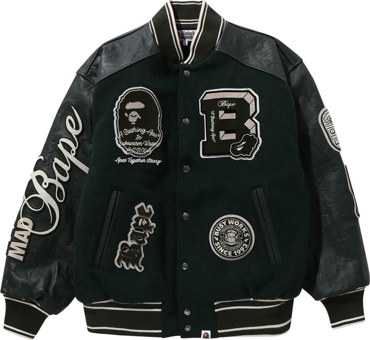 Куртка BAPE Patch Varsity 'Green', зеленый
Куртка BAPE Patch Varsity 'Green', зеленый
