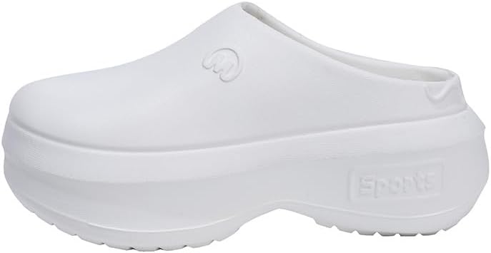 Женские мюли однотонные на платформе, модные закрытые слипоны для работы шеф-повара, легкие противоскользящие сандалии Hhhchpm, белый
Женские мюли однотонные на платформе, модные закрытые слипоны для работы шеф-повара, легкие противоскользящие сандалии Hhhchpm, белый