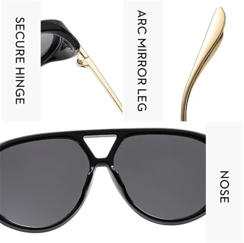 Круглые солнцезащитные очки 2027 года для женщин и мужчин, ретро-оправа с двойной перемычкой, солнцезащитные очки с защитой от УФ-излучения UV400 MTZJH, Champagne
Круглые солнцезащитные очки 2027 года для женщин и мужчин, ретро-оправа с двойной перемычкой, солнцезащитные очки с защитой от УФ-излучения UV400 MTZJH, Champagne