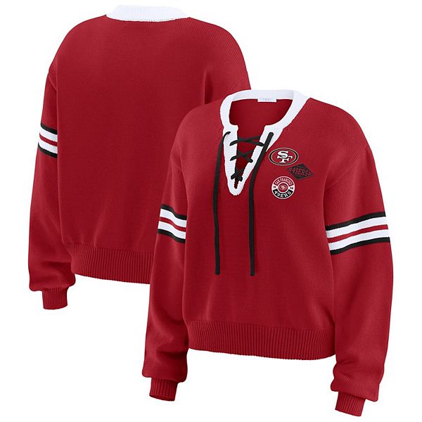 Женский свитер San Francisco 49ers с завязками в алом цвете Wear By Erin Andrews
Женский свитер San Francisco 49ers с завязками в алом цвете Wear By Erin Andrews