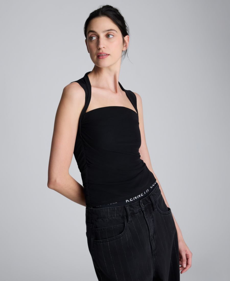 Женская сетчатая блузка без рукавов с квадратным вырезом Kenneth Cole, Black
Женская сетчатая блузка без рукавов с квадратным вырезом Kenneth Cole, Black