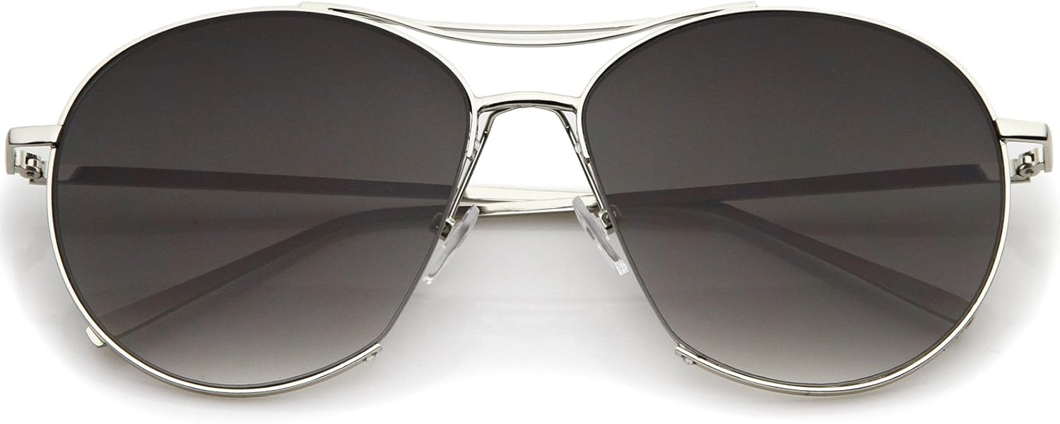 Солнцезащитные очки-авиаторы zeroUV с увеличенной металлической оправой и перемычкой над верхней частью линз, полуободковые, с градиентными плоскими линзами, ширина линз 60 мм, Silver / Lavender
Солнцезащитные очки-авиаторы zeroUV с увеличенной металлической оправой и перемычкой над верхней частью линз, полуободковые, с градиентными плоскими линзами, ширина линз 60 мм, Silver / Lavender