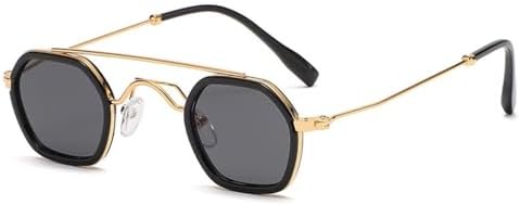 Солнцезащитные очки в стиле панк из сплава с многоугольными линзами для женщин, ретро-солнцезащитные очки круглой формы для мужчин, очки с защитой от УФ-излучения UV400 MTZJH, Gold-black
Солнцезащитные очки в стиле панк из сплава с многоугольными линзами для женщин, ретро-солнцезащитные очки круглой формы для мужчин, очки с защитой от УФ-излучения UV400 MTZJH, Gold-black