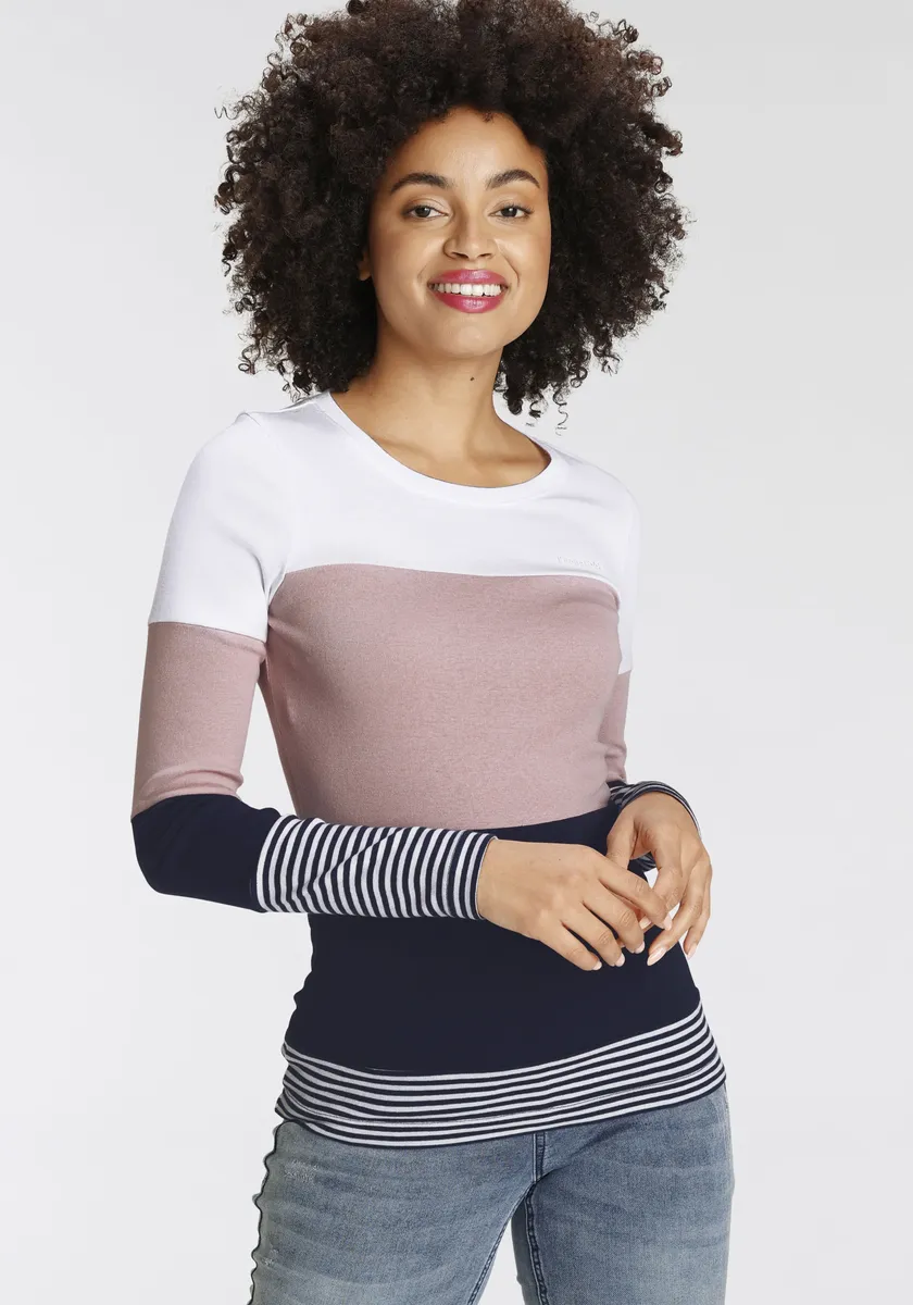 KangaROOS с длинным рукавом, цветные полоски – НОВЫЕ ЦВЕТА, цвет Weiß-Rose- Marine
KangaROOS с длинным рукавом, цветные полоски – НОВЫЕ ЦВЕТА, цвет Weiß-Rose- Marine