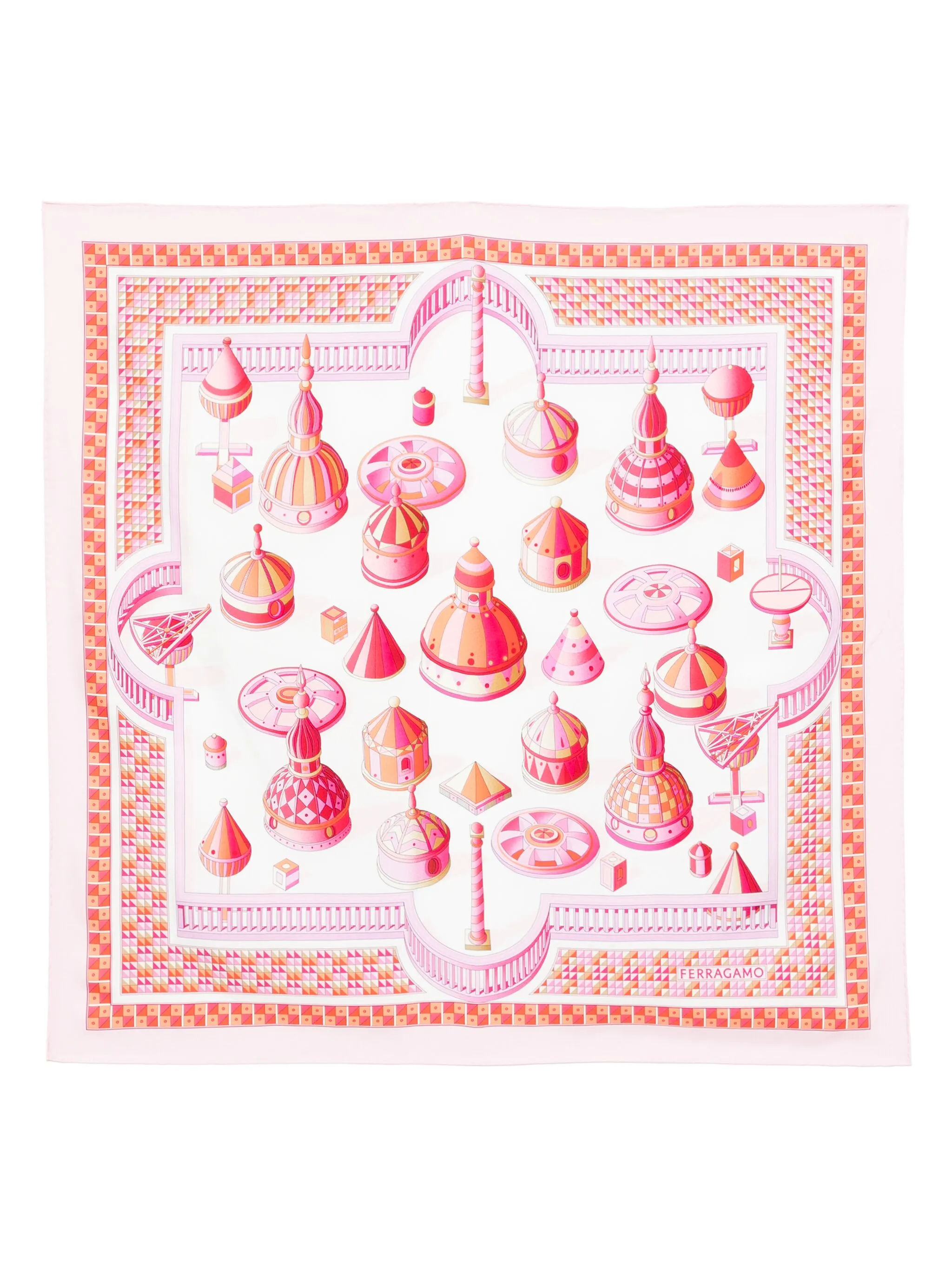 Шелковый платок с принтом Nadir Ferragamo, розовый
Шелковый платок с принтом Nadir Ferragamo, розовый