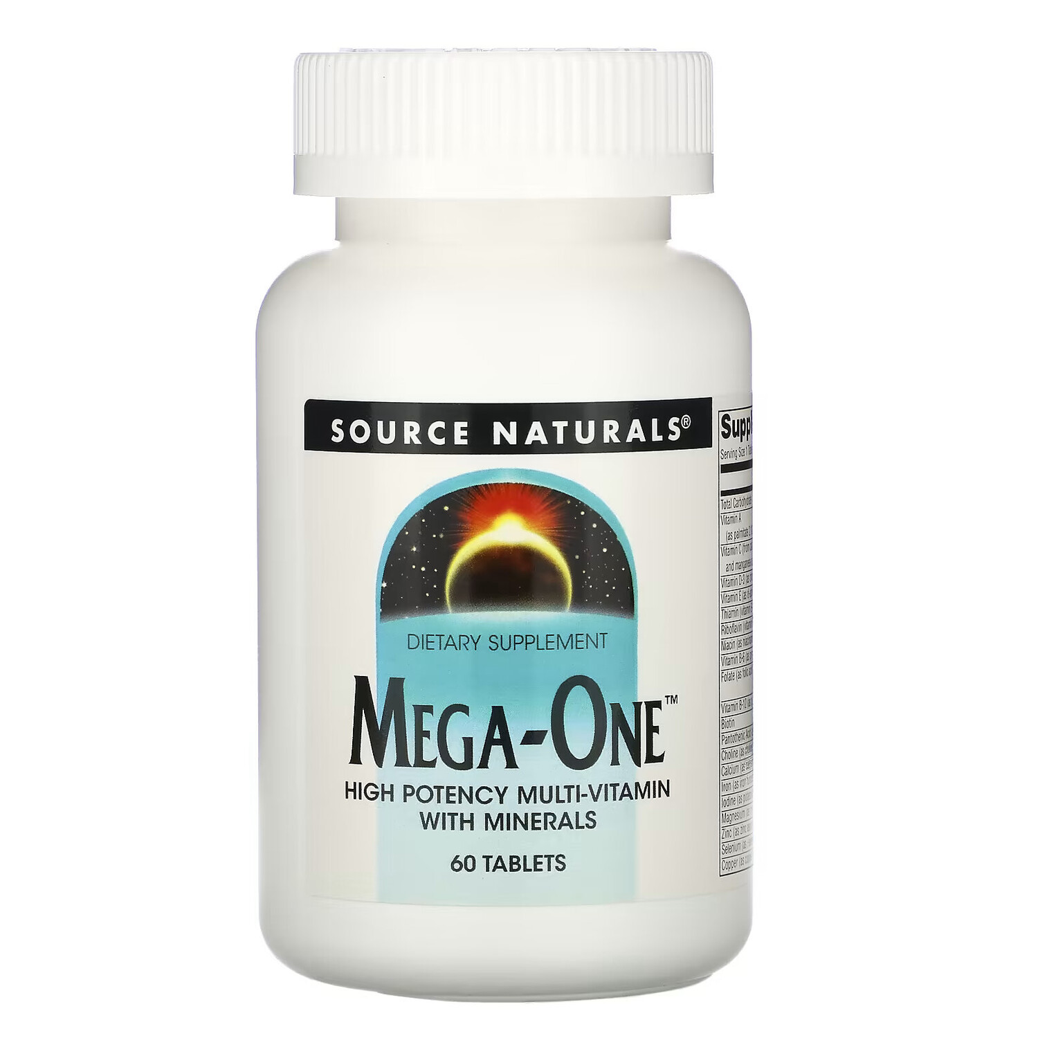 Source Naturals, Mega-One, высокоэффективный мультивитамин с минералами, 60 таблеток
Source Naturals, Mega-One, высокоэффективный мультивитамин с минералами, 60 таблеток