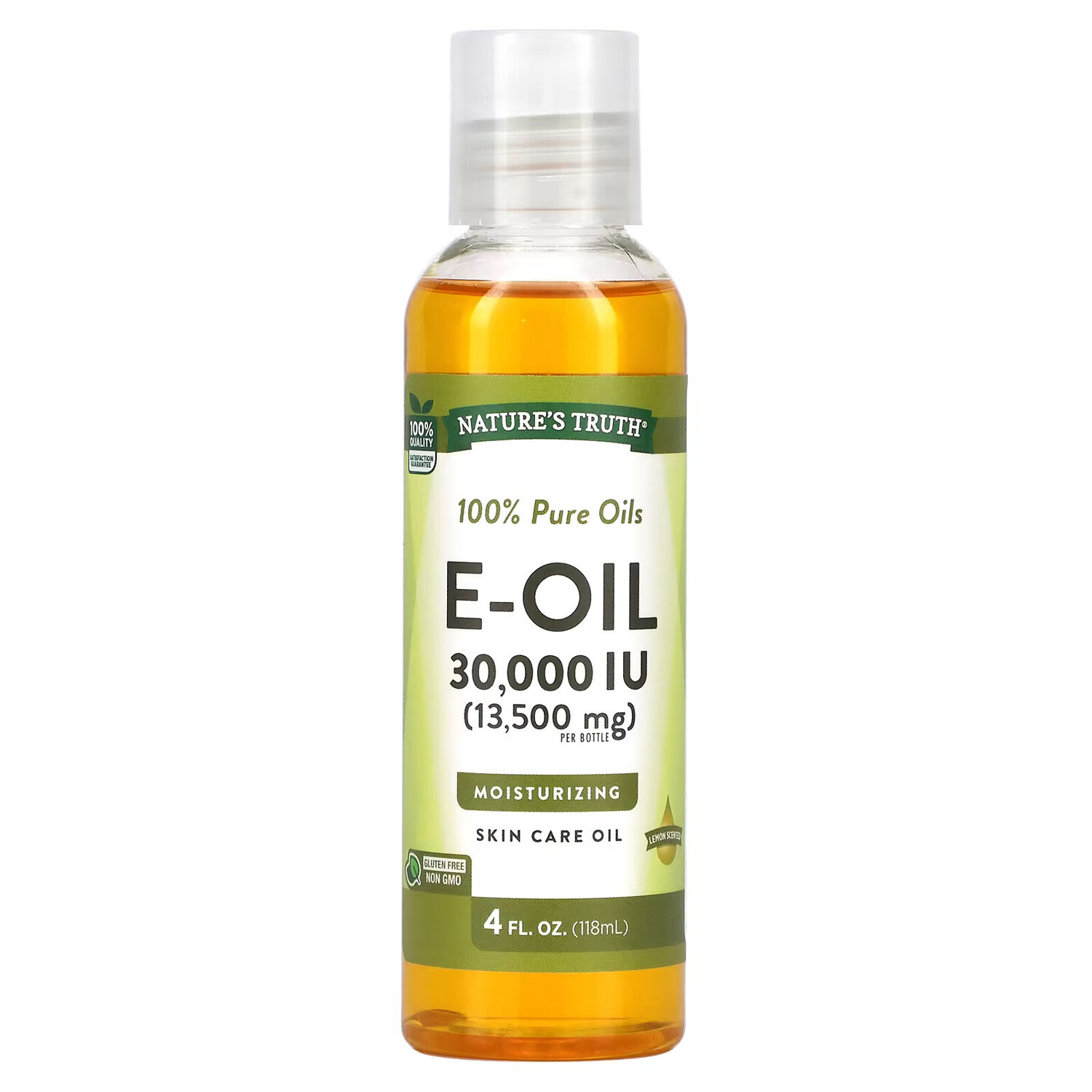 Nature's Truth, E-Oil, лимон, 30 000 МЕ (13 500 мг), 118 мл (4 жидк. Унции)
Nature's Truth, E-Oil, лимон, 30 000 МЕ (13 500 мг), 118 мл (4 жидк. Унции)