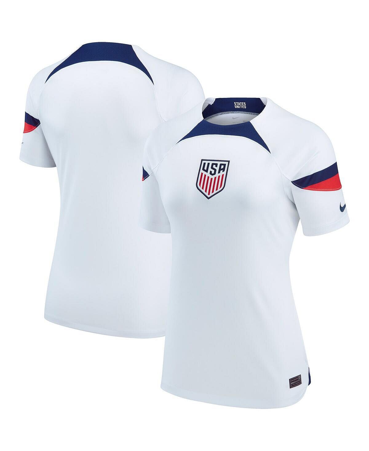 Женская белая футболка usmnt 2022/23 home breathe stadium replica blank Nike, белый
Женская белая футболка usmnt 2022/23 home breathe stadium replica blank Nike, белый