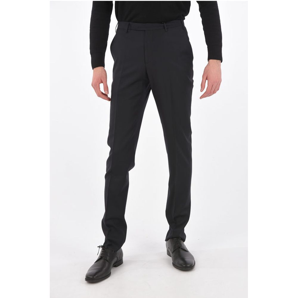 Брюки TREND из натуральной шерсти со складками Corneliani, Blue 
Брюки TREND из натуральной шерсти со складками Corneliani, Blue