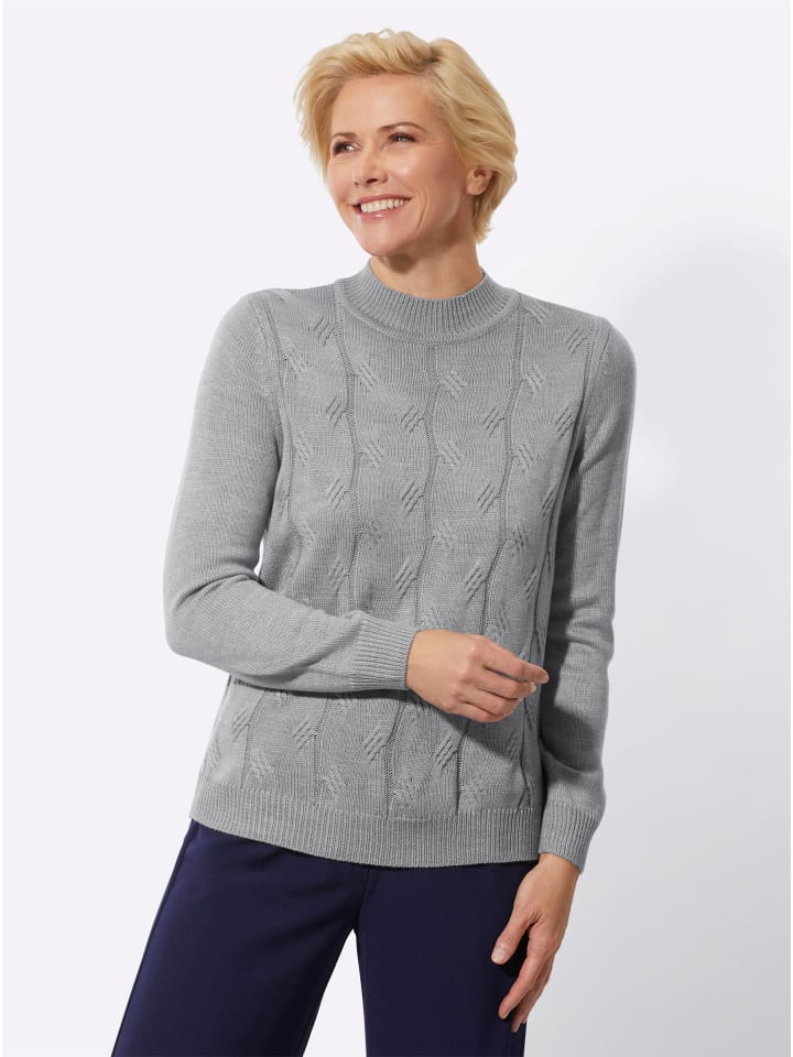 Свитер с воротником-стойкой в цвете каменно-серый меланж WITT WEIDEN
Свитер с воротником-стойкой в цвете каменно-серый меланж WITT WEIDEN