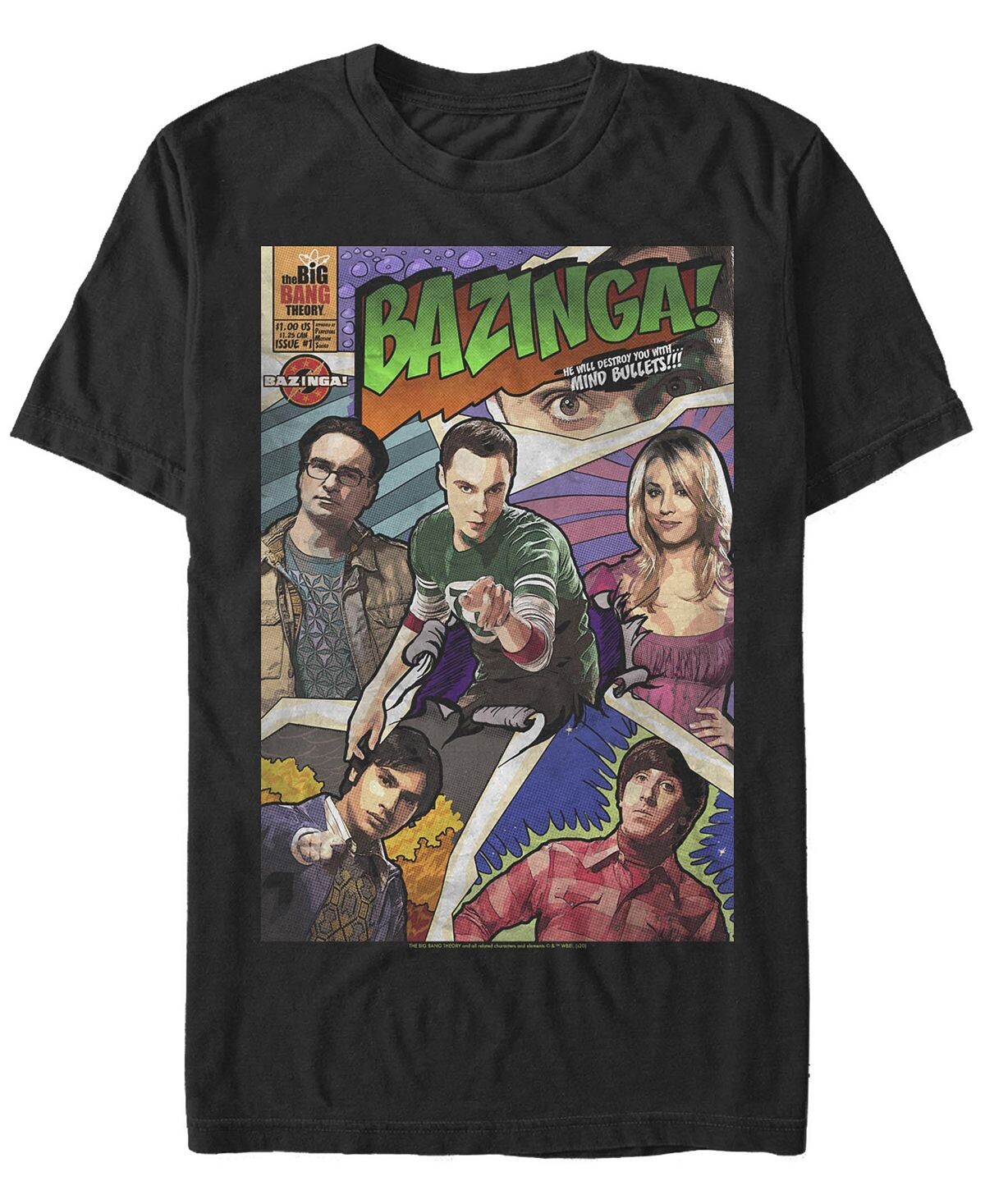 Мужская футболка с коротким рукавом с обложкой комикса bazinga the big bang theory Fifth Sun, черный
Мужская футболка с коротким рукавом с обложкой комикса bazinga the big bang theory Fifth Sun, черный