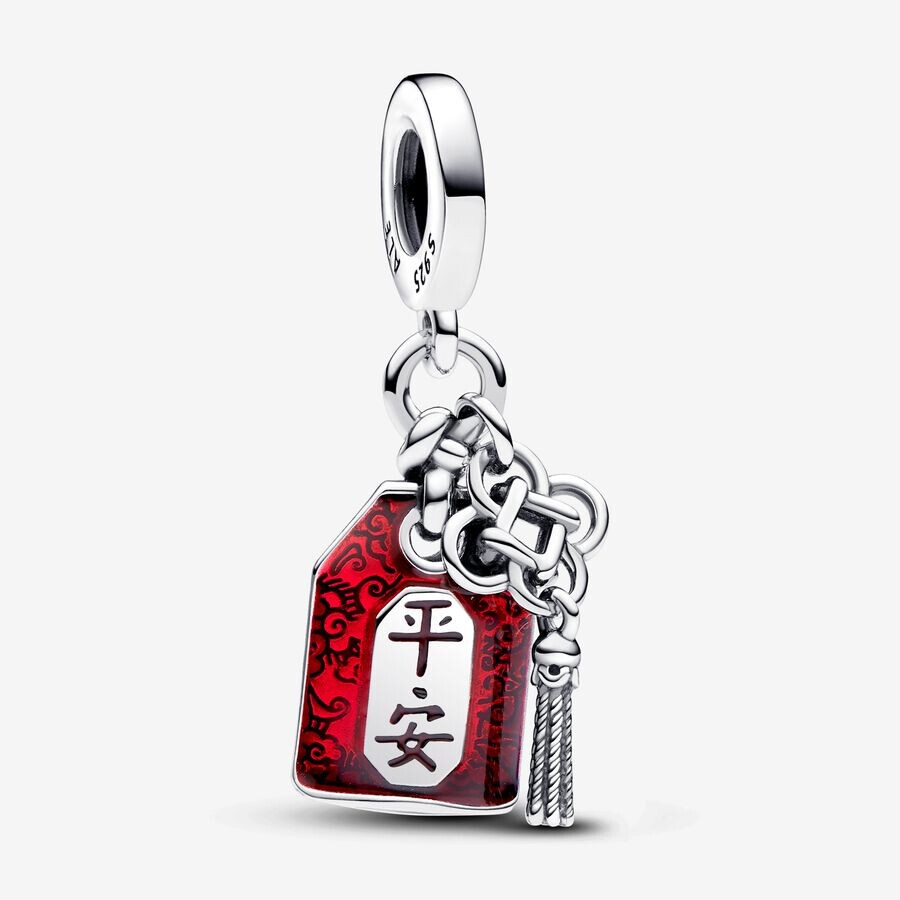 Шарм Pandora Lucky Amulet Double Dangle, серебро/красный
Шарм Pandora Lucky Amulet Double Dangle, серебро/красный