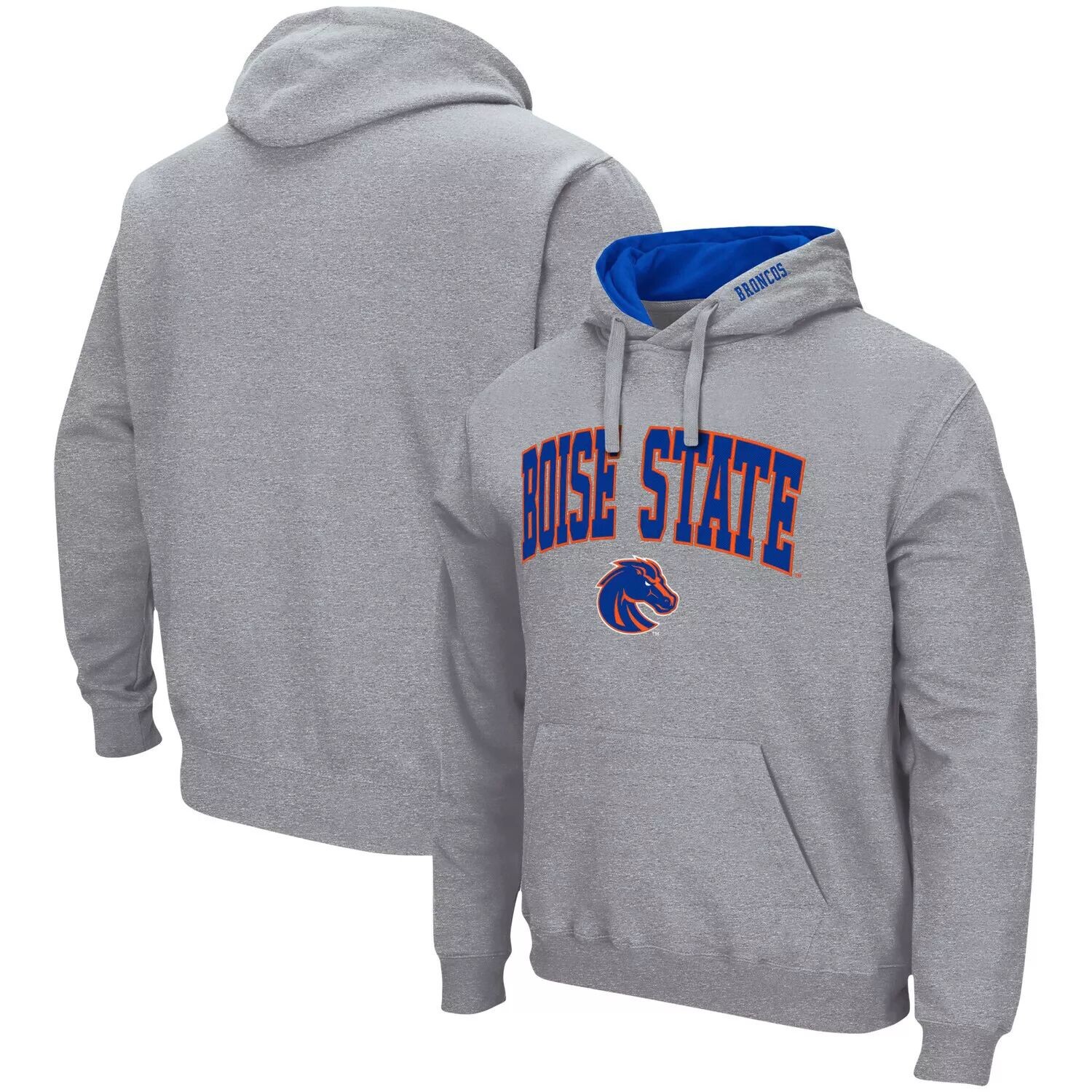 Мужской серый пуловер с капюшоном Boise State Broncos Arch & Logo 3.0 Colosseum
Мужской серый пуловер с капюшоном Boise State Broncos Arch & Logo 3.0 Colosseum