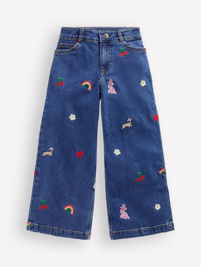 Детские джинсы с вышивкой широкого кроя из хлопка Mini Boden, Indigo
Детские джинсы с вышивкой широкого кроя из хлопка Mini Boden, Indigo