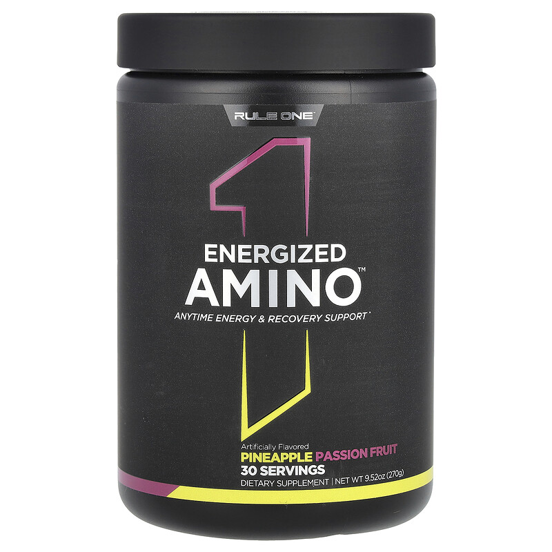 Rule One Proteins, Energized Amino, аминокислоты, ананас и маракуйя, 270 г (9,52 унции)
Rule One Proteins, Energized Amino, аминокислоты, ананас и маракуйя, 270 г (9,52 унции)