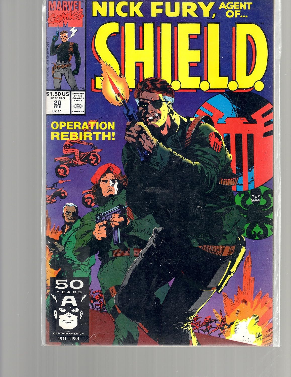 Nick Fury Agent of Shield # 20 February 1991 (Marvel Comics)
Nick Fury Agent of Shield # 20 February 1991 (Marvel Comics)