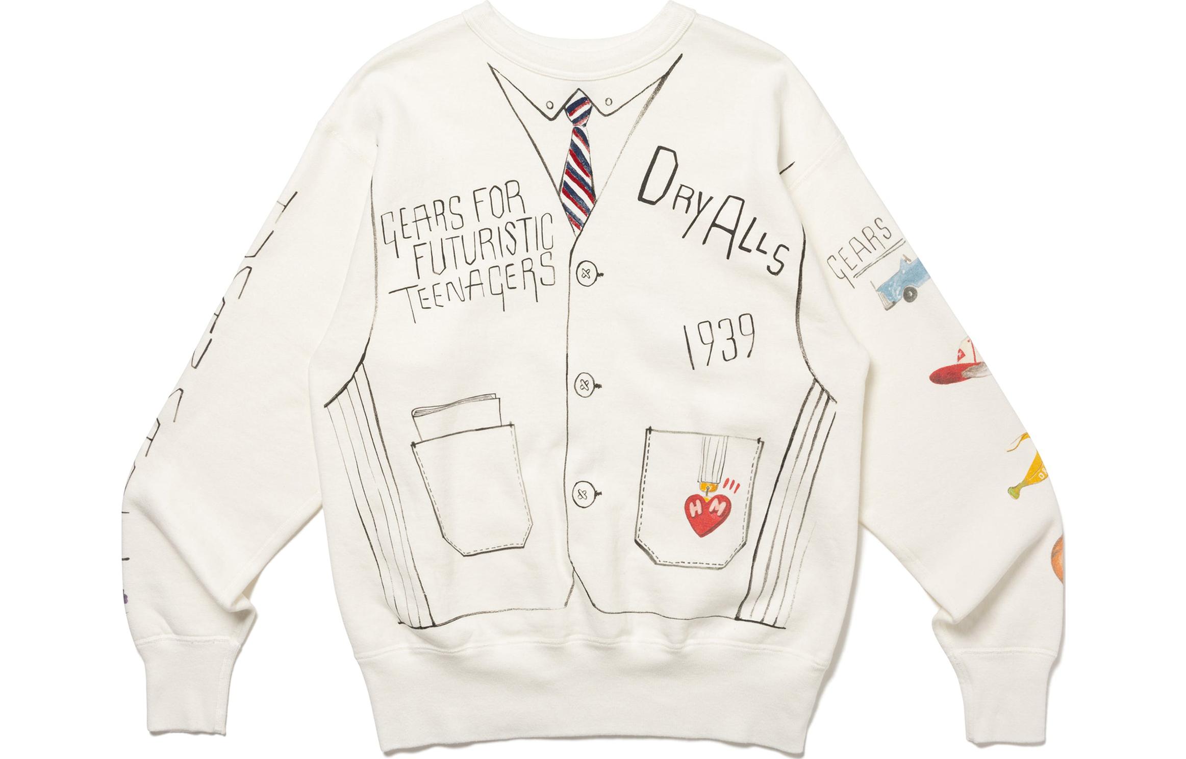 Графический свитшот HUMAN MADE, белый
Графический свитшот HUMAN MADE, белый