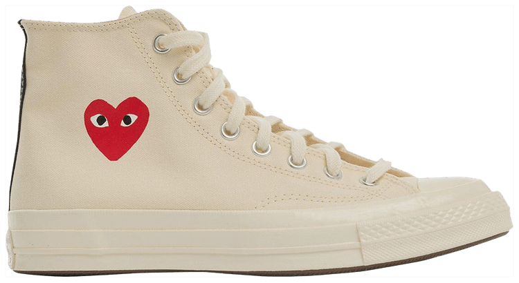 Кроссовки Converse Comme des Garçons PLAY x Chuck 70 High 'Small Red Heart - Beige', кремовый
Кроссовки Converse Comme des Garçons PLAY x Chuck 70 High 'Small Red Heart - Beige', кремовый