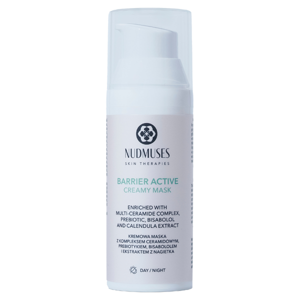 Кремовая маска с керамидами и пребиотиками, 50 мл Nudmuses Barrier active creamy mask
Кремовая маска с керамидами и пребиотиками, 50 мл Nudmuses Barrier active creamy mask