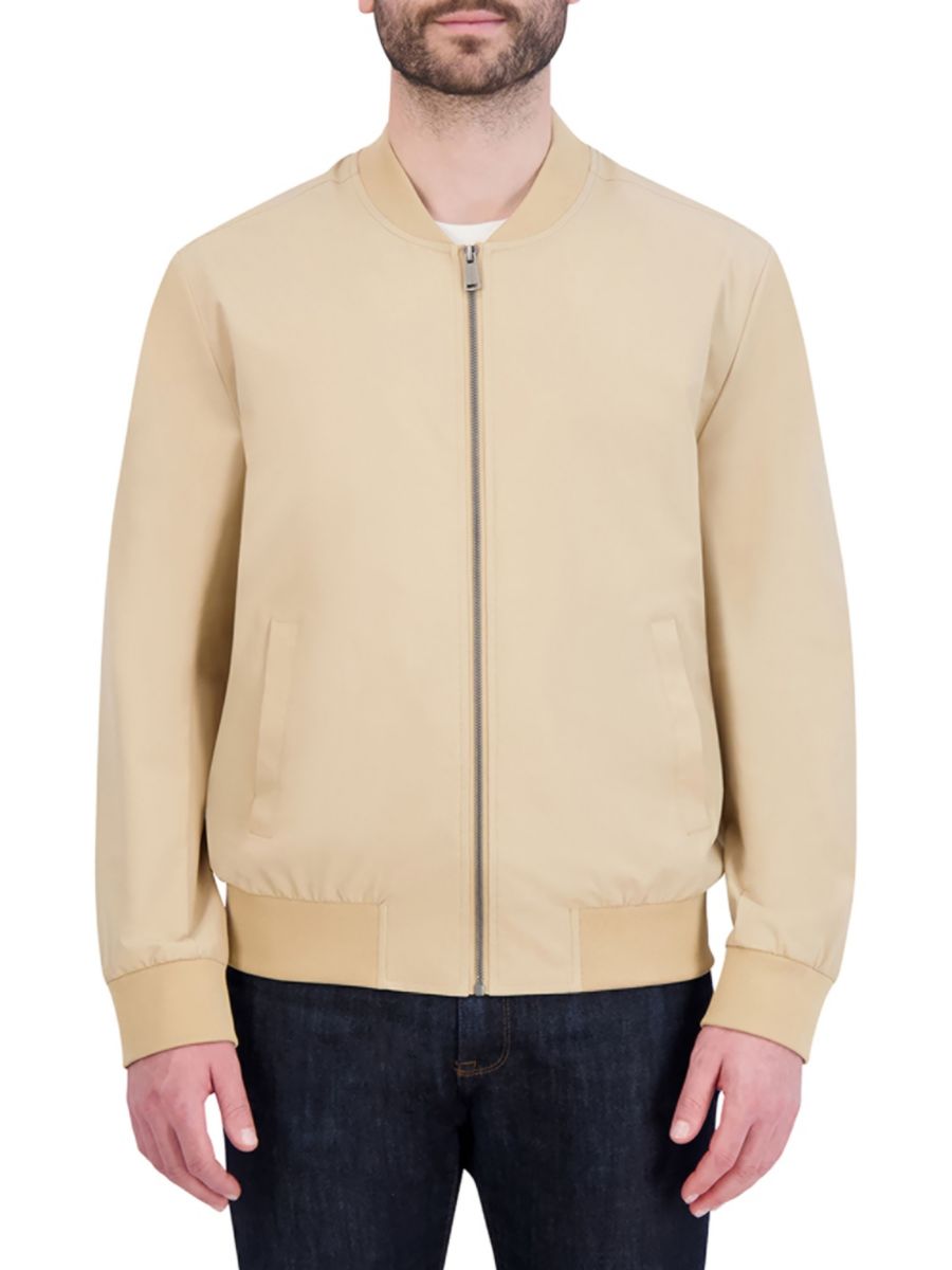 Мягкая куртка-бомбер от дождя Cole Haan, хаки
Мягкая куртка-бомбер от дождя Cole Haan, хаки