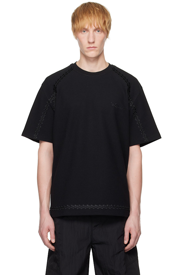 Футболка с вышивкой линиями Wooyoungmi, черный
Футболка с вышивкой линиями Wooyoungmi, черный