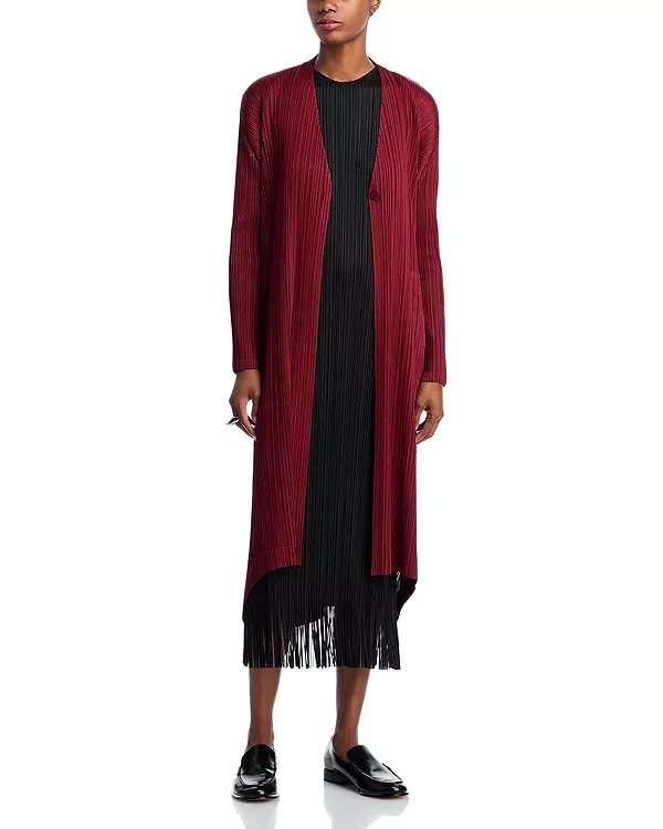 Плиссированный кардиган-пыльник Pleats Please Issey Miyake, красный
Плиссированный кардиган-пыльник Pleats Please Issey Miyake, красный