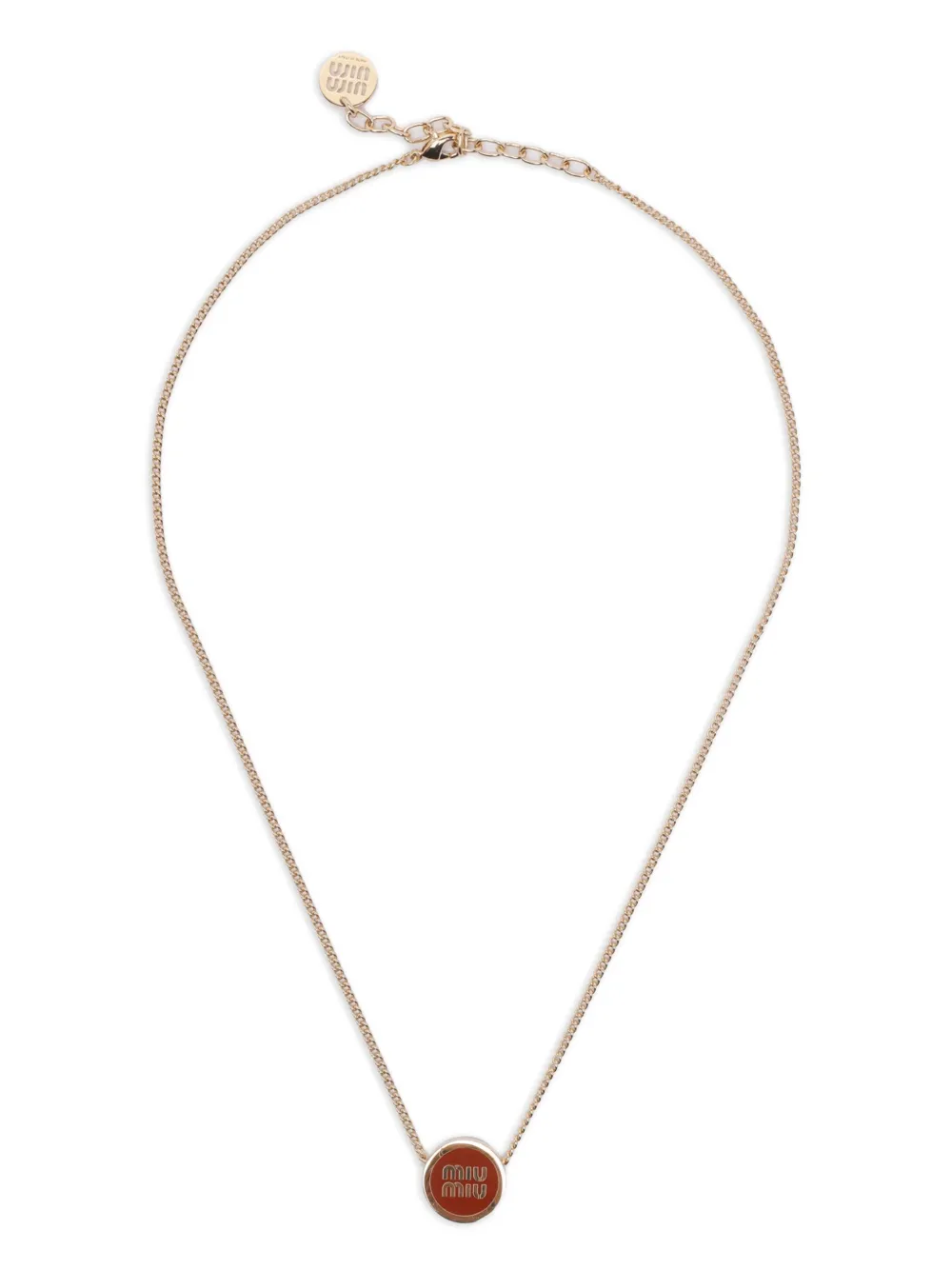 Ожерелье с логотипом Miu Miu, металлик
Ожерелье с логотипом Miu Miu, металлик