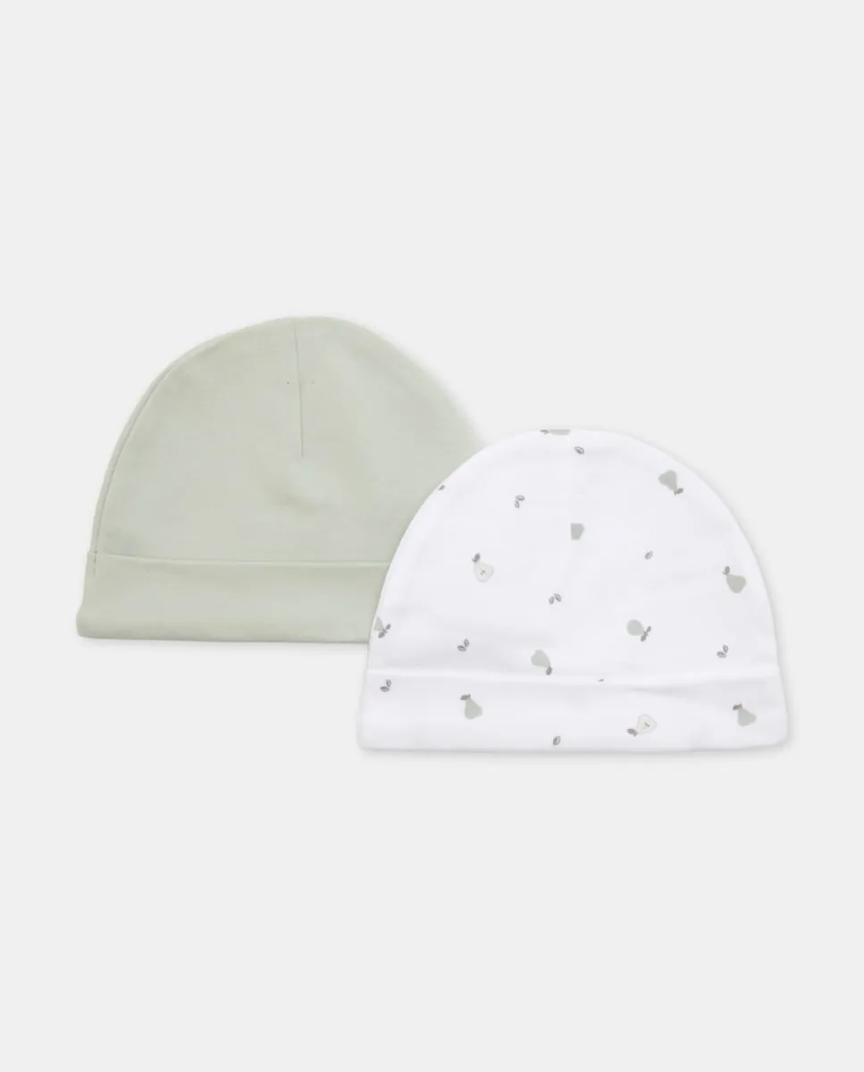 Набор из двух детских шапочек Cotton Juice, зеленый
Набор из двух детских шапочек Cotton Juice, зеленый