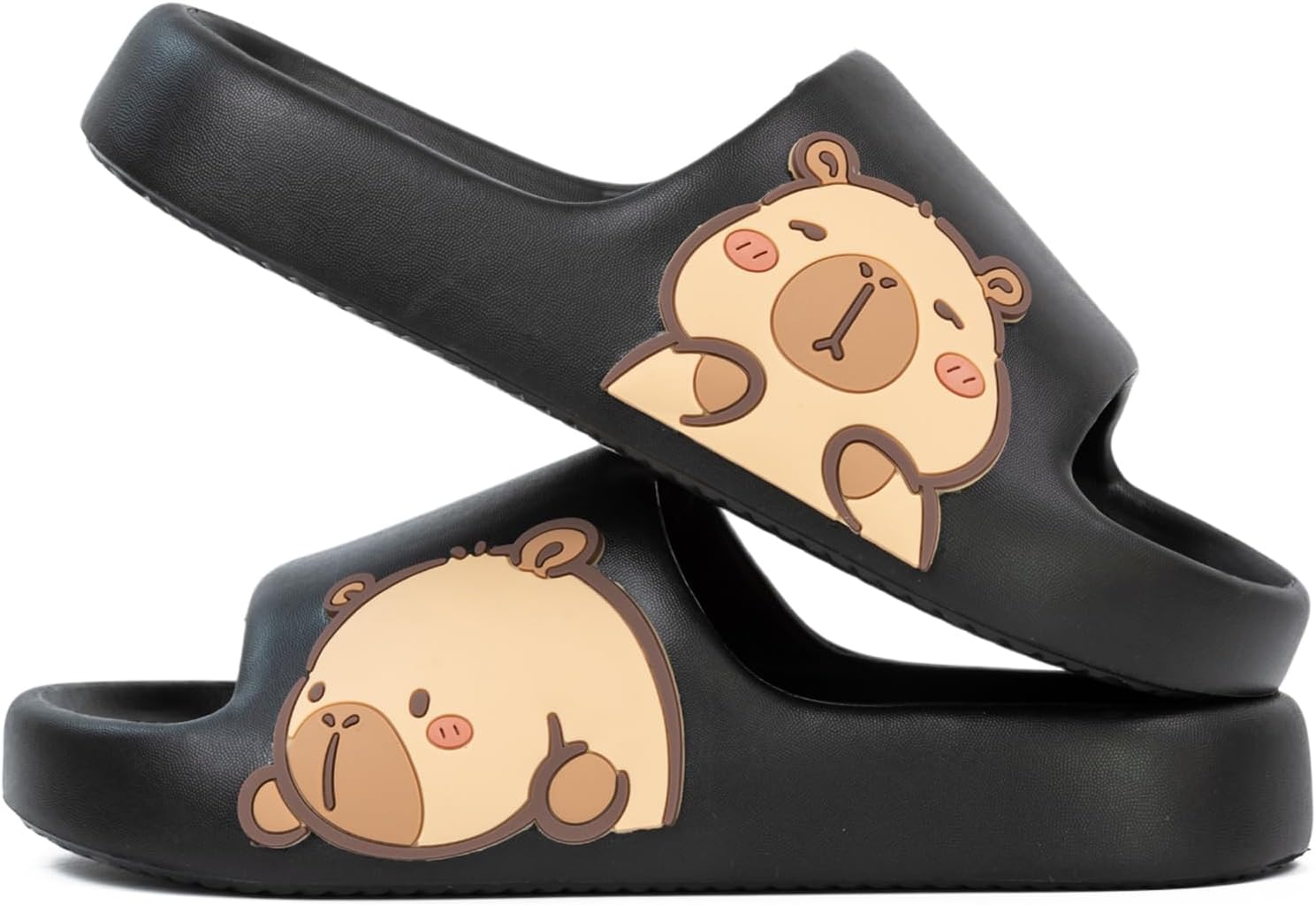 Мужские и женские шлепанцы XUNBAI с капибарой, милые тапочки с капибарой для дома и улицы, нескользящие быстро сохнущие шлепанцы для душа, удобные шлепанцы-подушки, черный
Мужские и женские шлепанцы XUNBAI с капибарой, милые тапочки с капибарой для дома и улицы, нескользящие быстро сохнущие шлепанцы для душа, удобные шлепанцы-подушки, черный