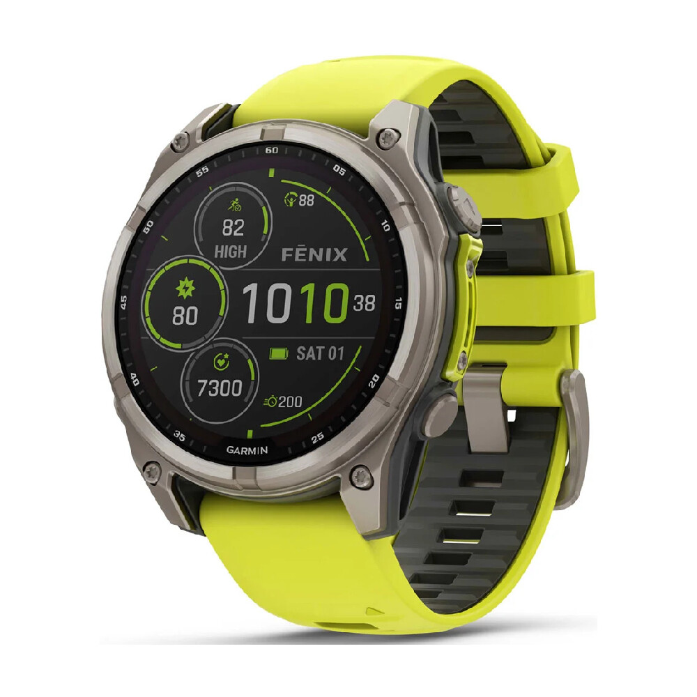 Умные часы Garmin Fenix 8, Solar Sapphire, 47 мм, 1.3", Wi-Fi, титановый/желтый
Умные часы Garmin Fenix 8, Solar Sapphire, 47 мм, 1.3", Wi-Fi, титановый/желтый