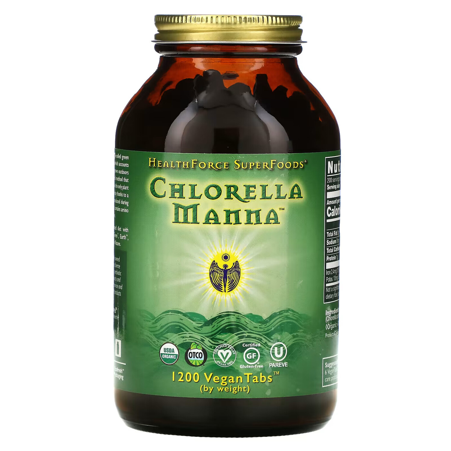 HealthForce Superfoods, Chlorella Manna, добавка с хлореллой, 1200 веганских таблеток
HealthForce Superfoods, Chlorella Manna, добавка с хлореллой, 1200 веганских таблеток