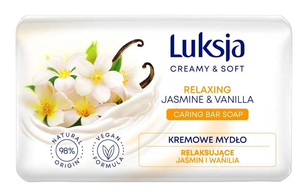Luksja Jasmine кусковое мыло, 90 г
Luksja Jasmine кусковое мыло, 90 г